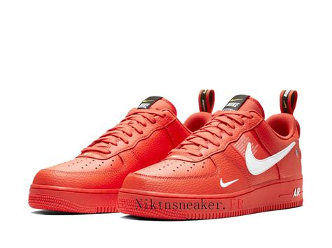 2020 Nike Air Force 1 Low Utility Rouge Universite Blanc Chaussures