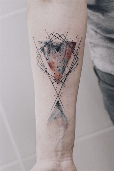 Abstract Geometric Lines Tattoo