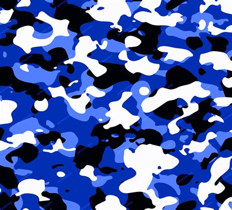 Blue Camouflage Seamless Digital Paper — Drypdesigns