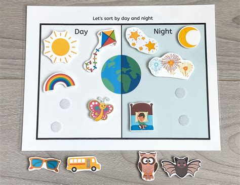 Day And Night Worksheets For Kids Worksheet Day And Night Sort