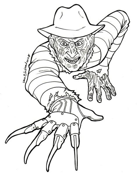 Freddy Krueger Coloring Pages Coloring Home