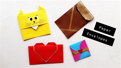 How To Make Paper Envelopes Origami Youtube