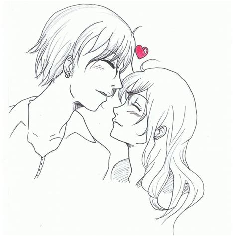 Anime Couple Drawing 48 Photos Drawings For Sketching And Not Only