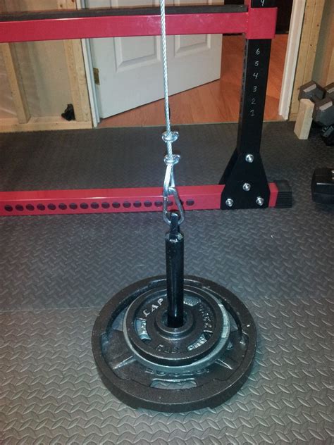 I didnt have space for a whole set up attached to my existing power rack so i made this. Homemade Tricep Pull Down or Lat Pull down - Bodybuilding.com Forums
