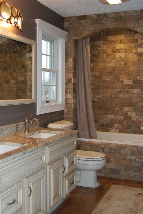 See more ideas about bathroom inspiration, bathrooms remodel, bathroom design. different color brick. Brick along vanity wall and extend ...