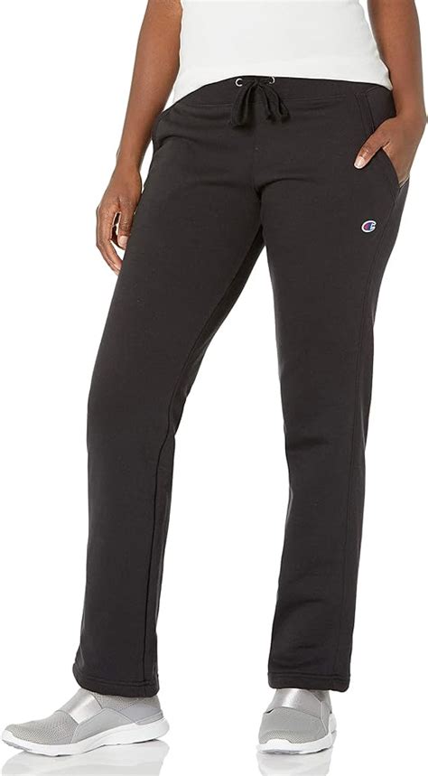 Champion Womens Fleece Open Bottom Pant Amazonca Clothing And Accessories