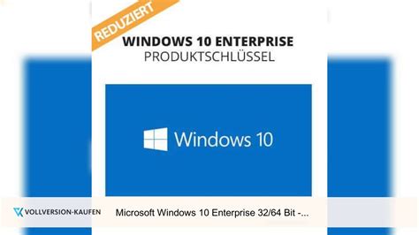 Microsoft Windows 10 Enterprise 3264 Bit Produktschlüssel Key