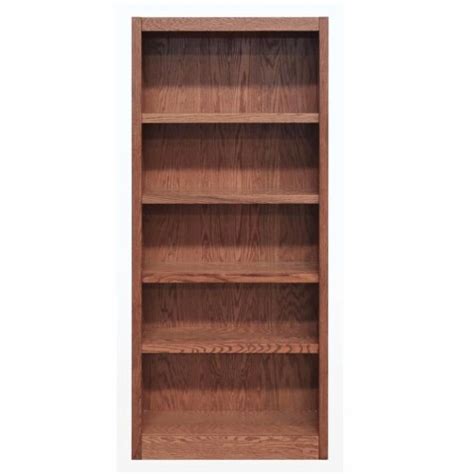 Traditional 72 Tall 5 Shelf Wood Bookcase In Dry Oak 1 Kroger