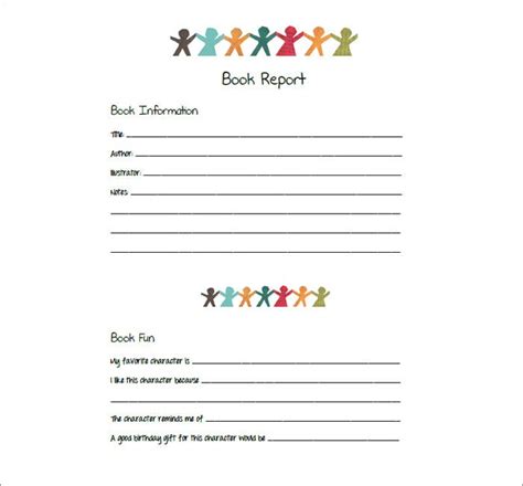 Book Report Template 13 Free Word Pdf Documents