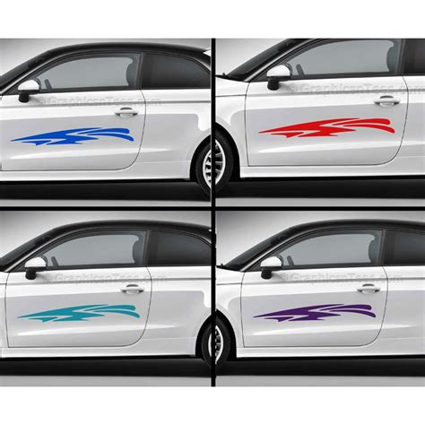 Vinyl Graphics Decals For Cars Checker Flag Car Stickers Custom
