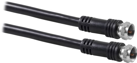 Onn Rg6 Coaxial Cables 15 Ft Black