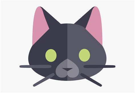 Nature Cat Emoji Black Cat Emoji Hd Png Download Kindpng