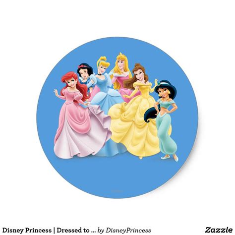 Disney Princess Dressed To Impress Classic Round Sticker
