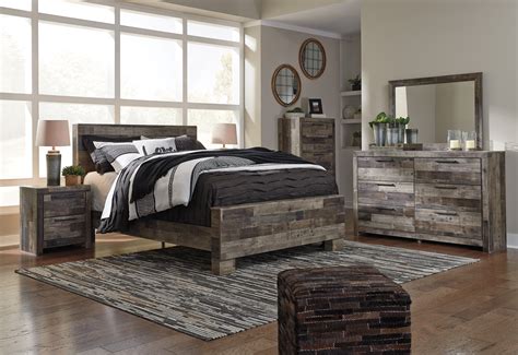 These complete furniture collections include everything you need to outfit the entire bedroom in coordinating style. Derekson Multi Gray Queen Panel Storage Bed with 6 Drawers ...
