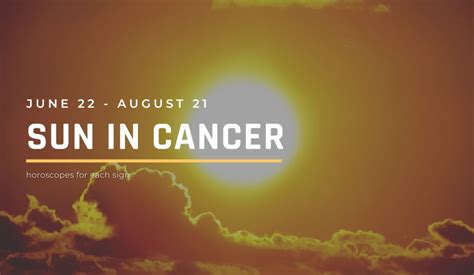 Sun In Cancer Season Horoscope 2023 Horoscopeoftoday