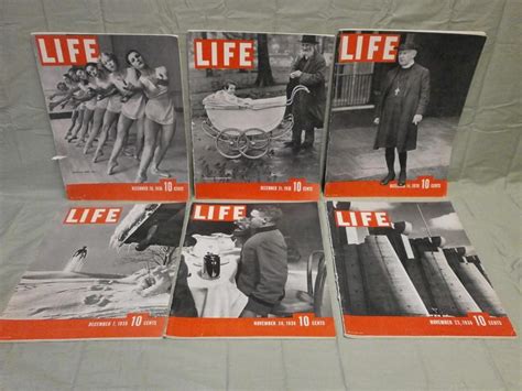 First 6 Issues Of Life Magazine 1936