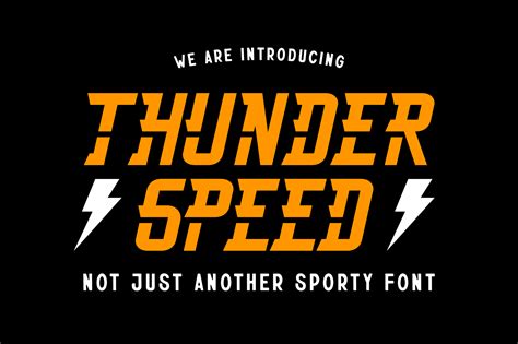 Thunderspeed Font Download Fonts