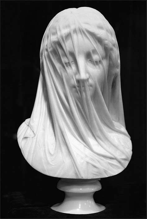 The Veiled Virgin Giovanni Strazza Marble 1850 Art
