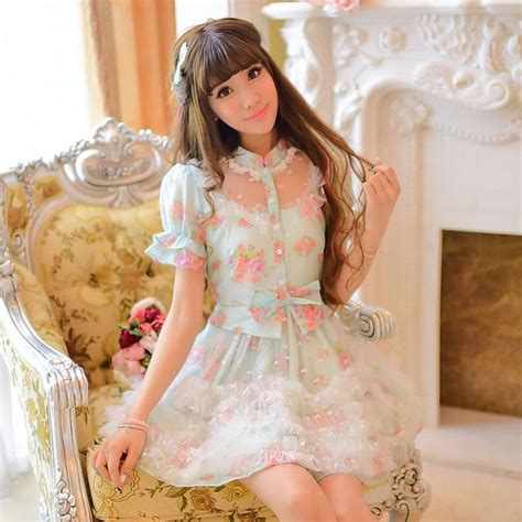 Japanese Sweet Flowers Bud Silk Organza Dress Se9795 Fashion Outfits