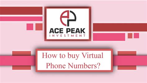 How To Buy An International Virtual Phone Numbers Ace Peak Investment