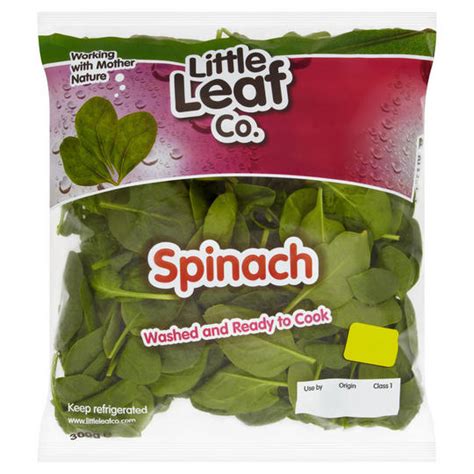 Little Leaf Co Spinach 300g Salads Iceland Foods