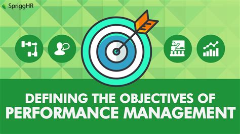 Defining The Objectives Of Performance Management • Sprigghr