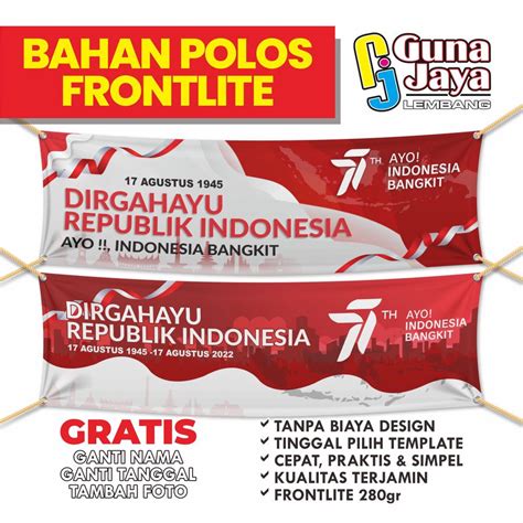 Jual Banner Spanduk Agustusan 17 Agustus HUT Republik INDONESIA HUT