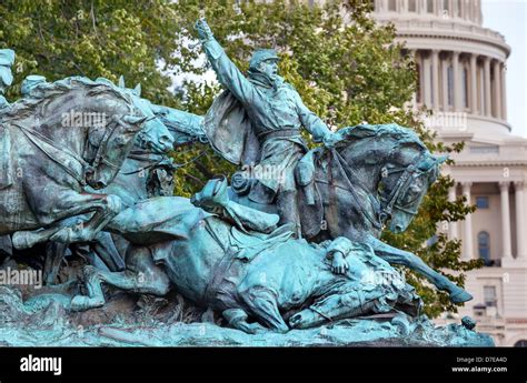 Cavalry Charge Ulysses Us Grant Equestrian Statue Civil War Memorial