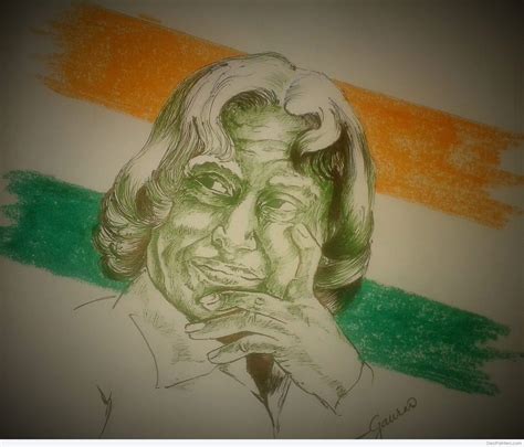 Abdul kalam left for his heavenly abode on monday, 27th july 2015, after suffering a massive heart attack while doing what below are some must know facts about the iconic dr. Sketch of APJ Abdul Kalam | DesiPainters.com