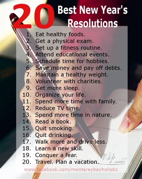 Inspirational happy new year quotes 2021. 20 Best New Year's Resolutions | Monterey Bay Holistic ...