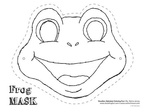 Frog Cut Out Template Frog Mask Colouring Pages Dyikids Templet Pinterest Frog Mask