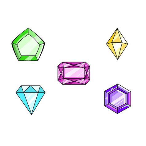 How To Draw Gems Really Easy Drawing Tutorial