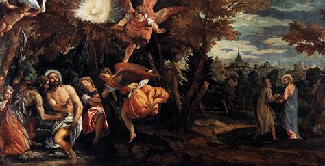 Baptism And Temptation Of Christ Paolo Veronese