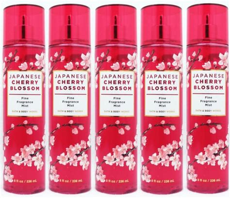 5 Bath And Body Works Japanese Cherry Blossom Fine Fragrance Mist Spray 8