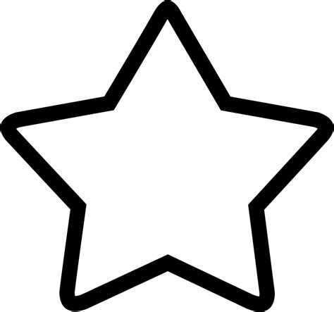 Hollow Star Svg Png Icon Free Download Star Icon Transparent