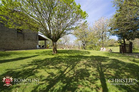 Tuscany Typical Farmhouse With Panoramic View And Garden For Sale