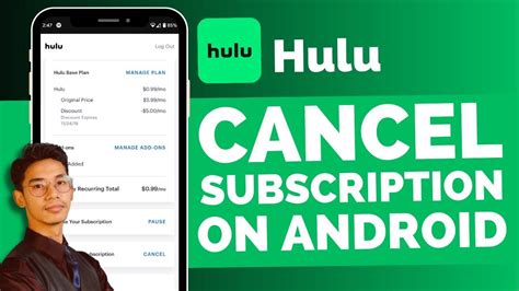 How To Cancel Hulu Subscription On Android Youtube