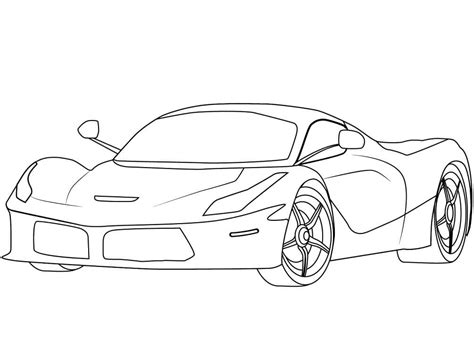 Desenhos De Ferrari Laferrari Para Colorir E Imprimir Colorironline Com