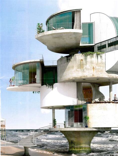 Dionisio González Surreal Futuristic Fort Architecture Brutaliste