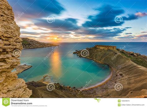 Mgarr Malta Panorama Of Gnejna Bay The Most Beautiful
