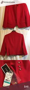 Nine West Inverted Notched Collar Jacket Nwt Collar Jackets