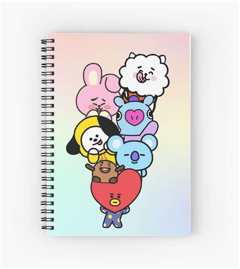 ‘bt21 Cuaderno De Espiral By Nessy Loves Kpop Em 2019 Bts Acessórios