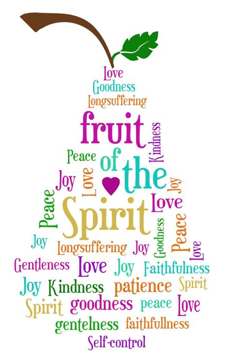 Fruits Of The Spirit St Benedicts Catholic Primary School