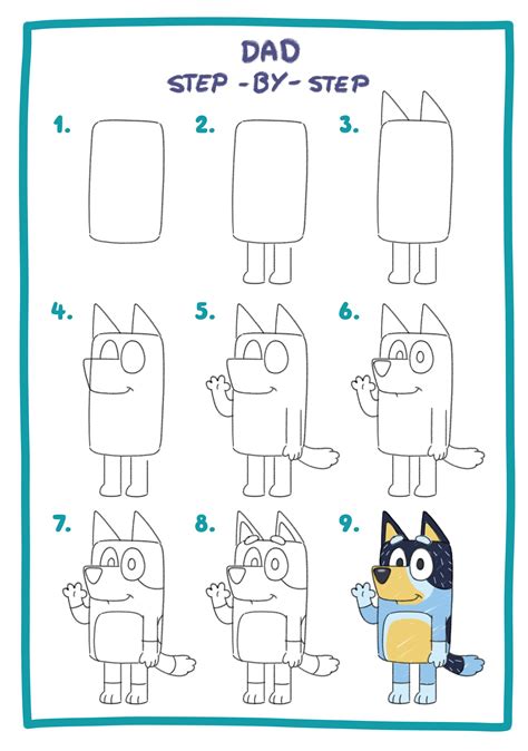 How To Draw Bingo From Bluey Art For Kids Hub