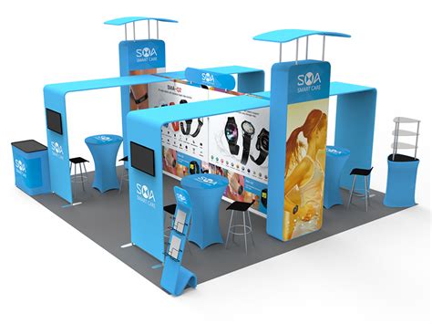 20 X 20ft Portable Trade Show Booth Combo D Beaumont And Co Trade Show