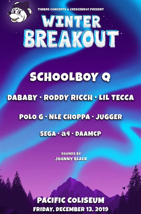 Vancouvers Winter Breakout Gets Schoolboy Q Dababy For 2019 Edition