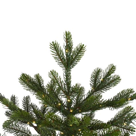 Real Touch ️ Pre Lit Full Oregon Noble Fir Artificial Christmas Tree