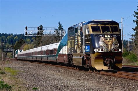 Amtk 470 Amtrak Cascades Emd F59phi At Tenino Washington Tren Antiguo