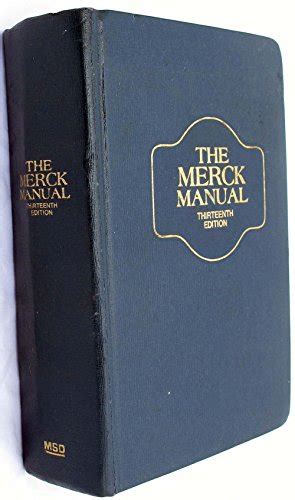 The Merck Manual Of Diagnosis And Therapy Thirteenth 13th Edition