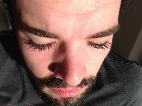 My Boyfriend Finally Let Me Put Mascara On His Absurdly Long Lashes